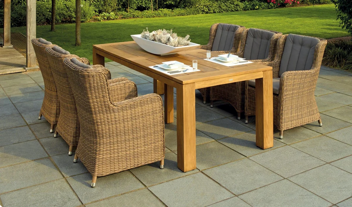 Betonplatten Terrassenbau